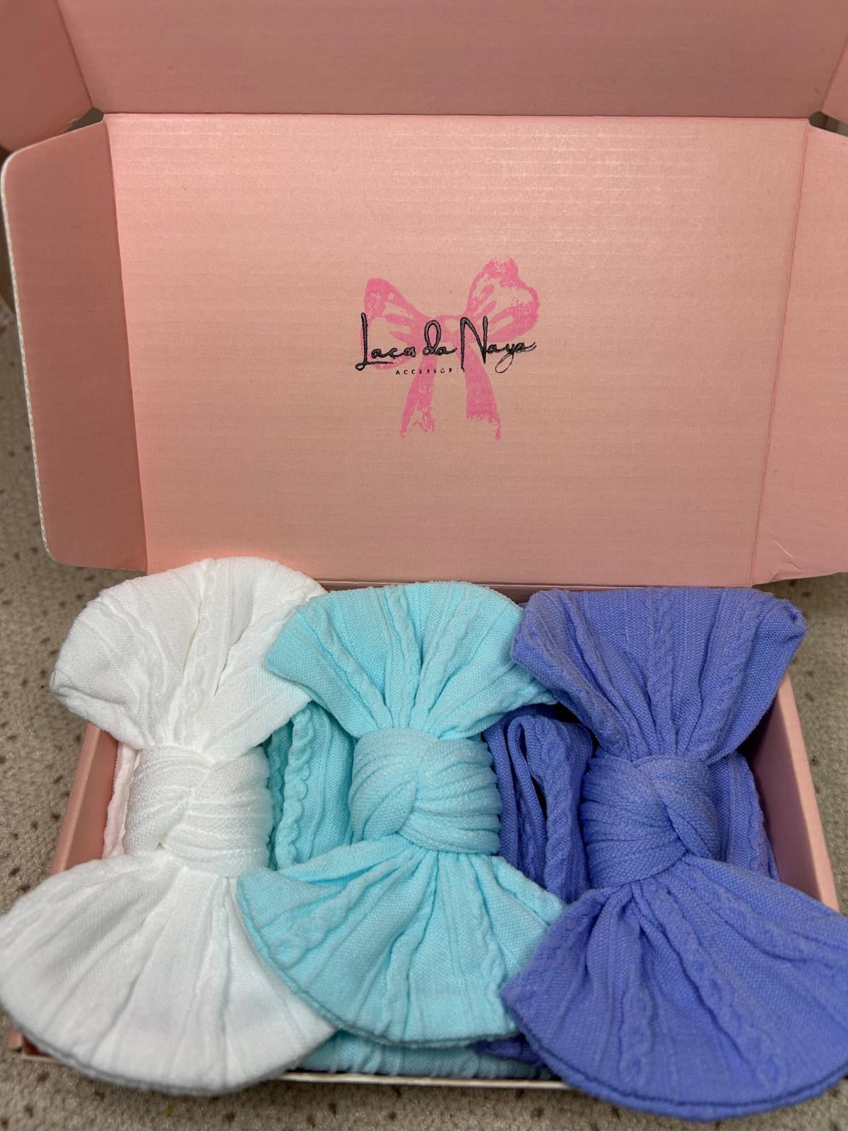 3 Set | Snow White, Sky Blue, Deep Blue