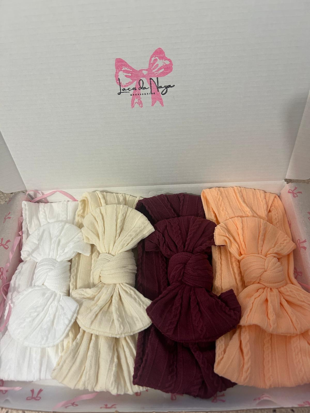 4 Set |  Snow White, Cream Ivory, Burgundy, Coral