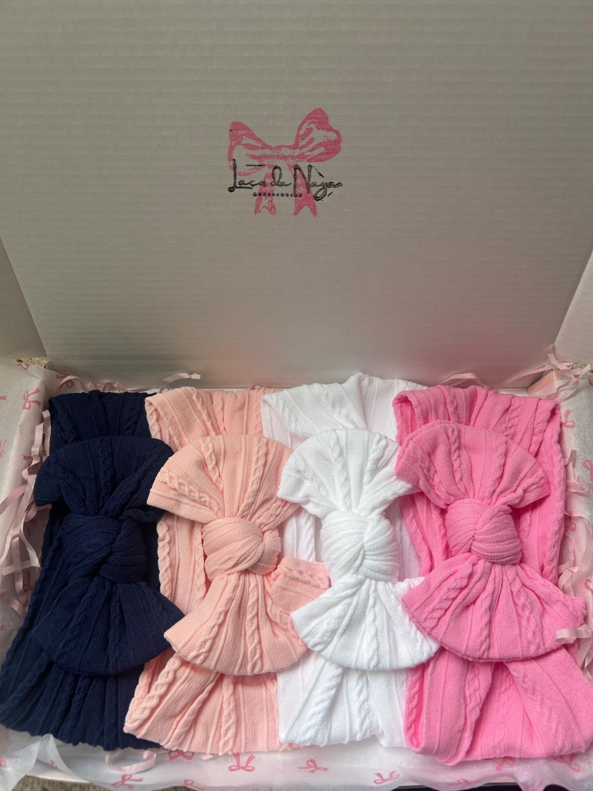 4 Set | Navy Blue, Rose Pink, Snow White, Candy Floss Pink