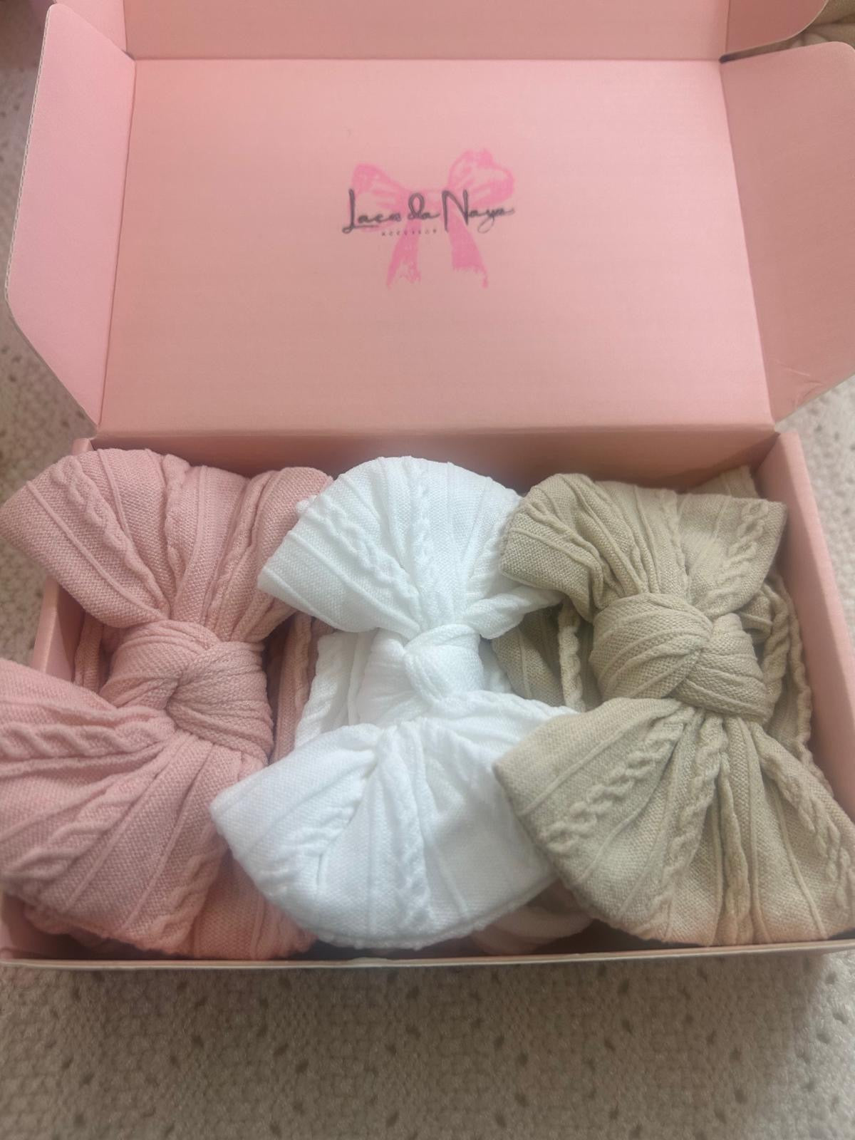 3 Set | Blush Pink, Snow White, Tan Beige