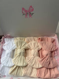 4 Set | Snow White, Cream Ivory, Pale Peach, Classic Pink