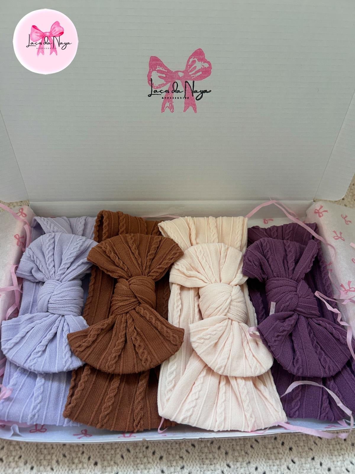 4 Set | Lavender, Chestnut Brown, Pale Peach, Plum Purple