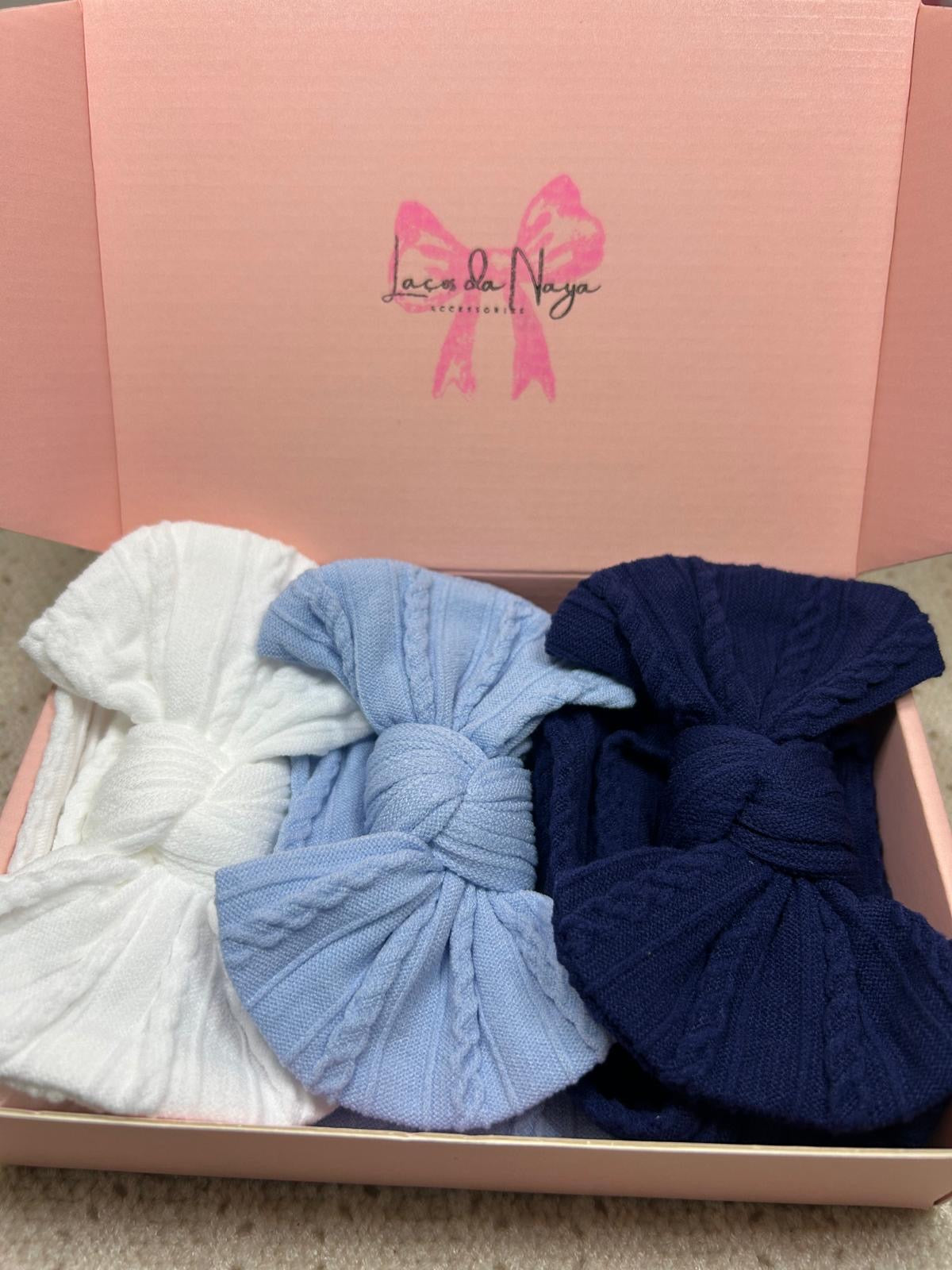 3 Set | White, Classic Blue, Navy Blue