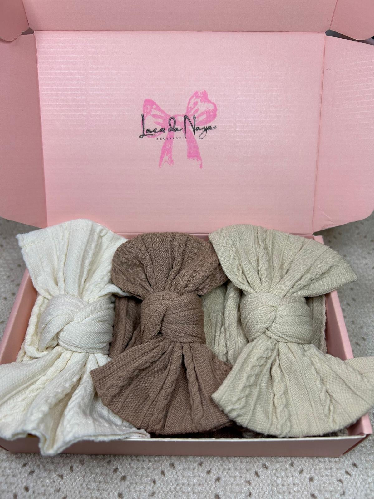 3 Set | Cream Ivory, Sepia Brown, Tan Beige