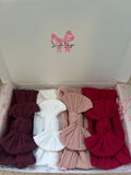 4 Set | Burgundy, Snow White, Dusty Pink, Ruby Red