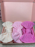 3 Set | Pale Peach, Flamingo Pink, Candy Floss