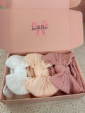 3 Set | Snow White, Peach, Blush Pink