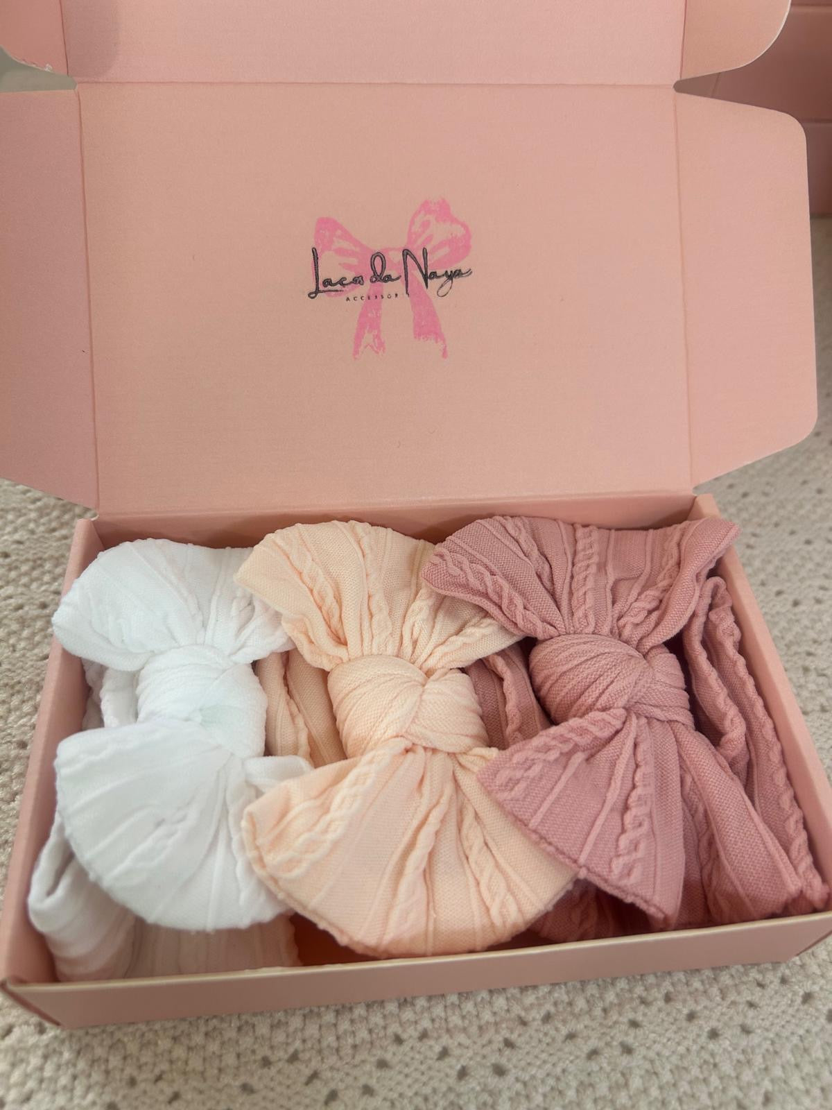 3 Set | Snow White, Peach, Blush Pink