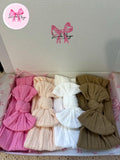 4 Set | Candy Floss Pink, Pale Peach, Snow White, Khaki